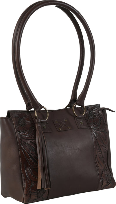 STS Ranchwear Womens Westward Dusty Lee Purse Chocolate Leather Handbag Bag