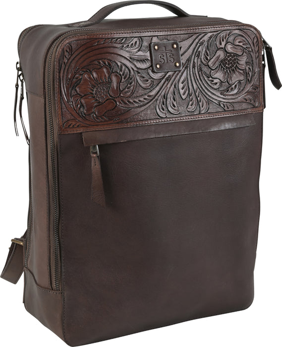 STS Ranchwear Womens Westward Chocolate Leather Backpack