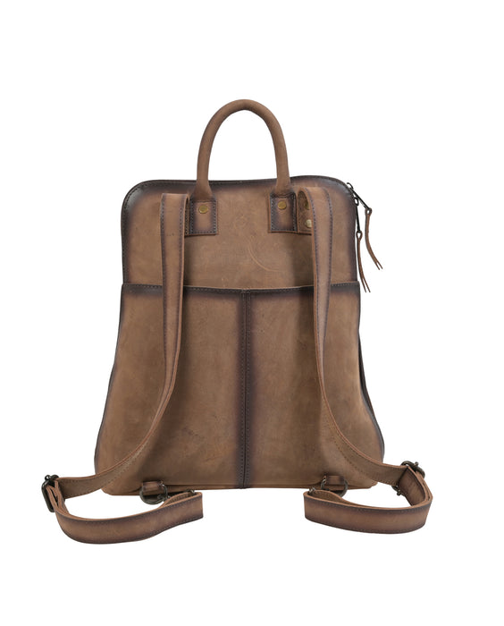 STS Ranchwear Womens Baroness Sunny Distressed Brown Leather Backpack