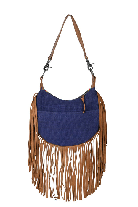 STS Ranchwear Womens Mojave Sky Nellie Fringe Multi-Color Leather Handbag Bag