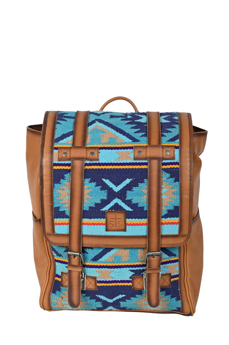 STS Ranchwear Womens Mojave Sky Knapsack Multi-Color Leather Backpack