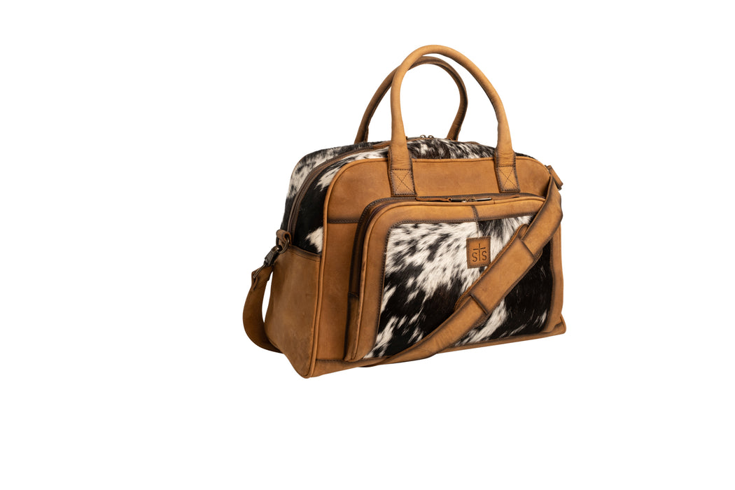 STS Ranchwear Womens Cowhide Tan Leather Carry-On Bag