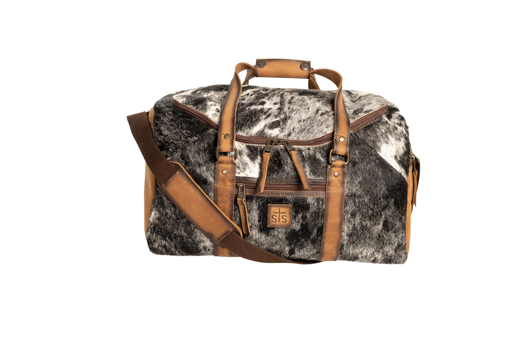 STS Ranchwear Womens Cowhide Small Tan Leather Duffel Bag