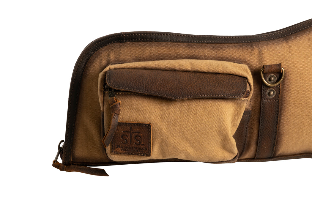 STS Ranchwear Unisex Buffalo Creek Tan/Chestnut Leather Rifle Case