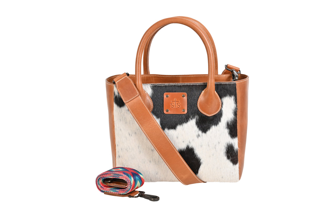 STS Ranchwear Womens Basic Bliss Multi-Color Leather Satchel Bag