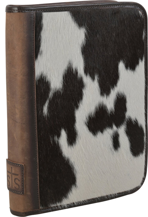 STS Ranchwear Womens Cowhide Distressed Brown Leather Binder