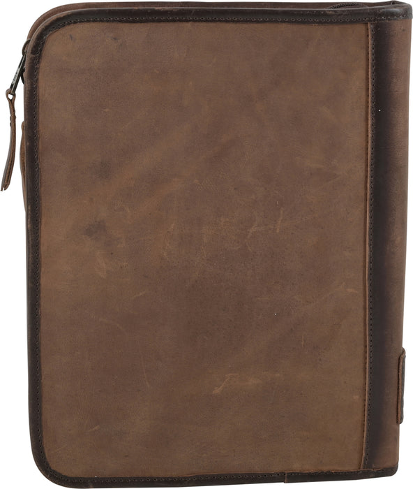 STS Ranchwear Womens Cowhide Distressed Brown Leather Binder