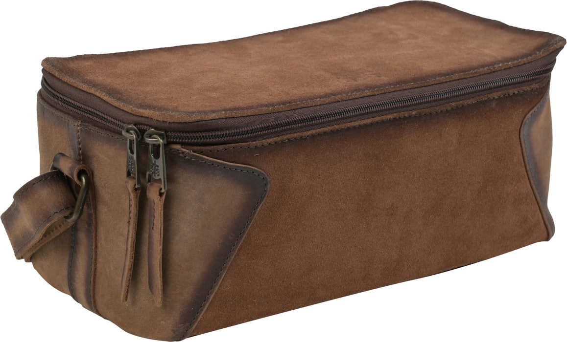 STS Ranchwear Womens Baroness Maddie Carry All Dk Tornado Leather Makeup Case