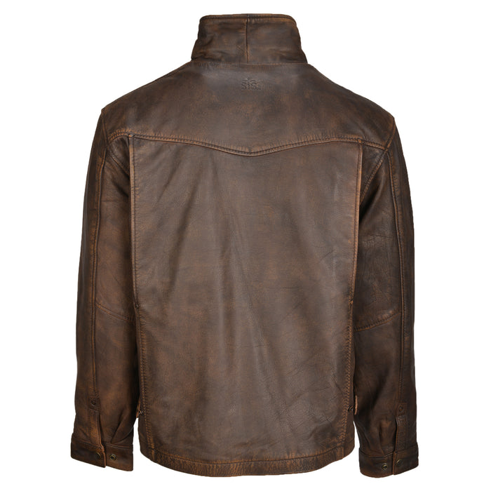 STS Ranchwear Rifleman Youth Leather Jacket Tobacco Brown