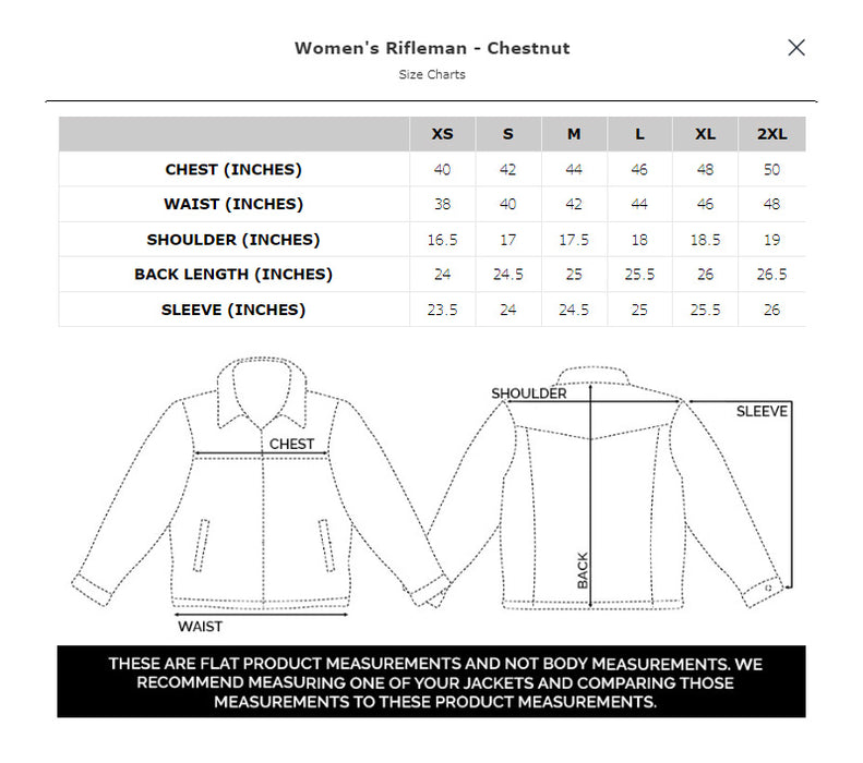 STS Ranchwear Womens Rifleman Chestnut Leather Leather Jacket