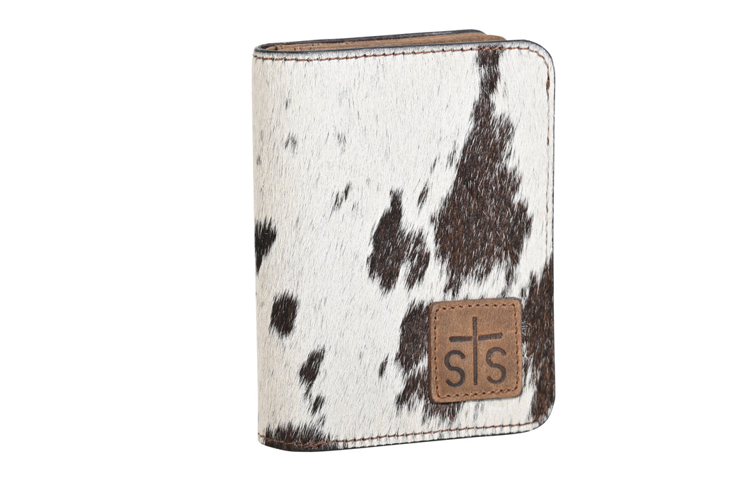 STS Ranchwear Womens Soni Distressed Brown Cowhide Zip Around Wallet