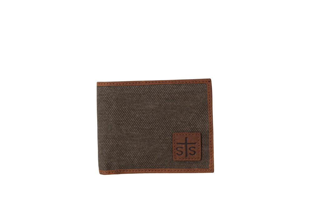 STS Ranchwear Foreman Bifold Wallet Unisex Adult Canvas Dark/Tornado