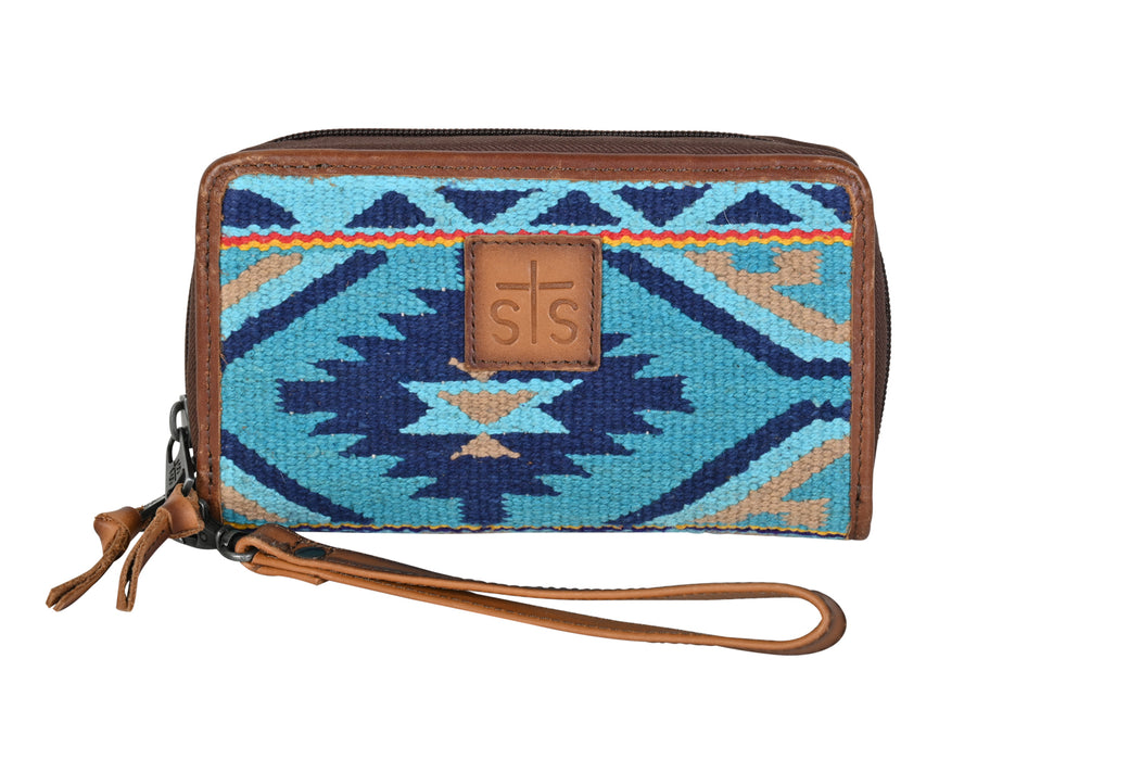 STS Ranchwear Womens Mojave Sky Kacy Multi-Color Leather Clutch Bag