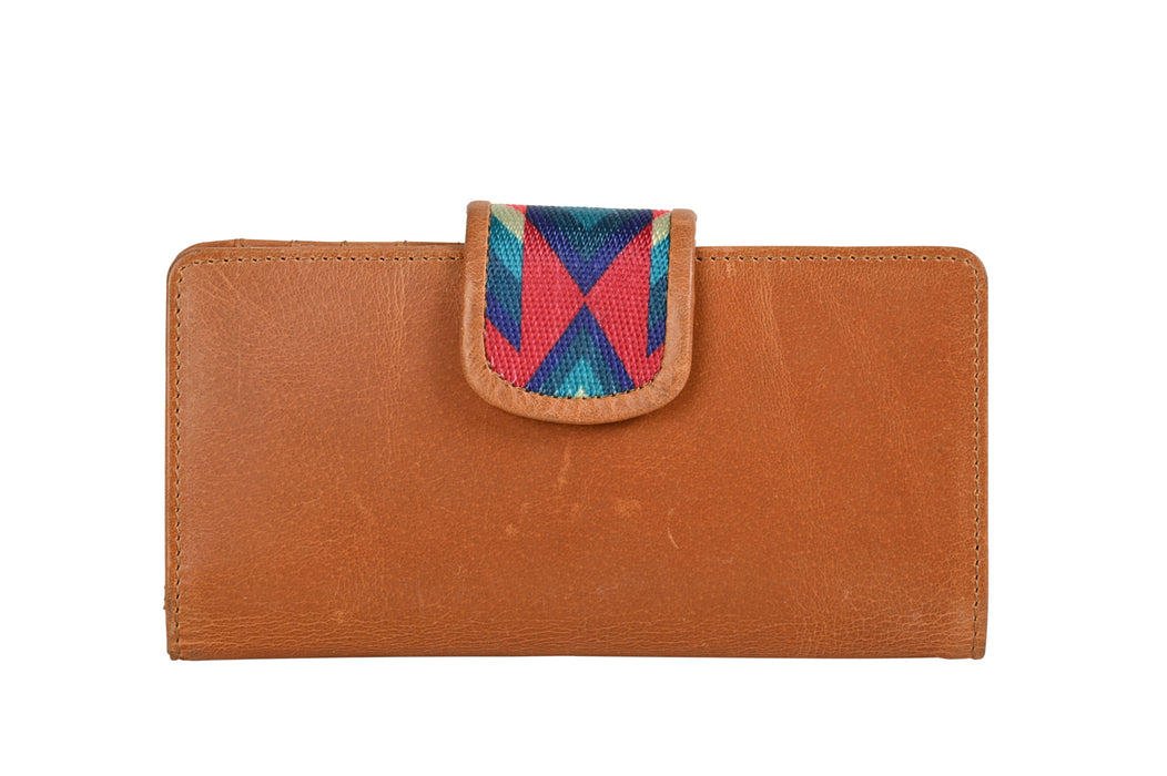 STS Ranchwear Womens Basic Bliss Carlin Multi-Color Leather Zip Around Wallet