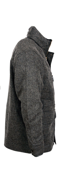 STS Ranchwear Mens Smitty Black Tweed Wool Blend Wool Jacket