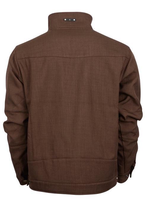 STS Ranchwear Mens Slack Heather Brown 100% Polyester Softshell Jacket