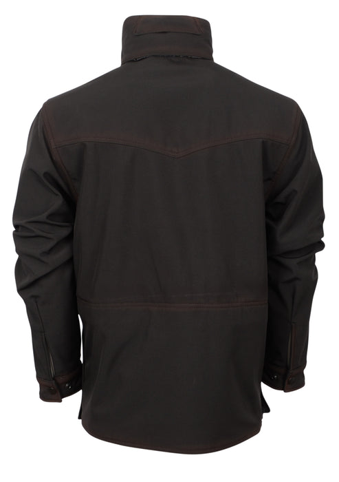 STS Ranchwear Mens Brazos Enzyme Black Polyester Softshell Jacket