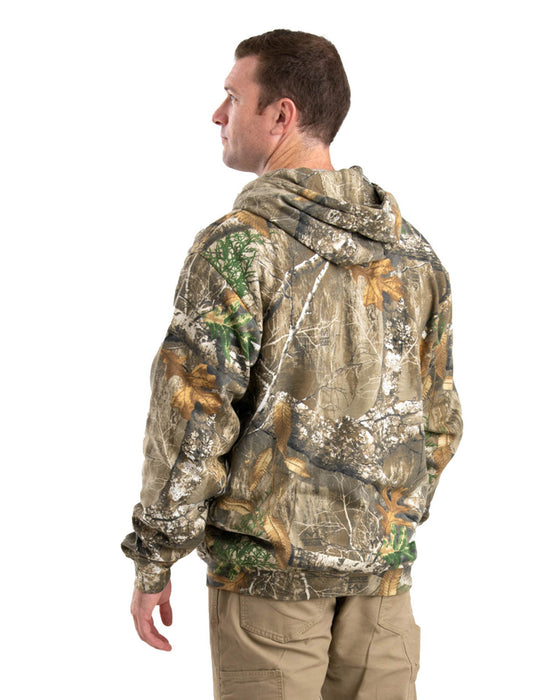 Berne Mens Realtree Edge Cotton Blend Hooded Sweatshirt