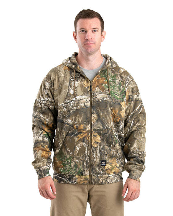 Berne Mens Realtree Edge Cotton Blend Hooded Sweatshirt