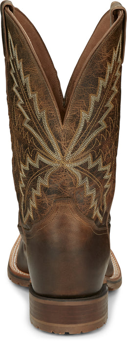 Tony Lama 11in Exotic Mens Oak Bowie Leather Cowboy Boots