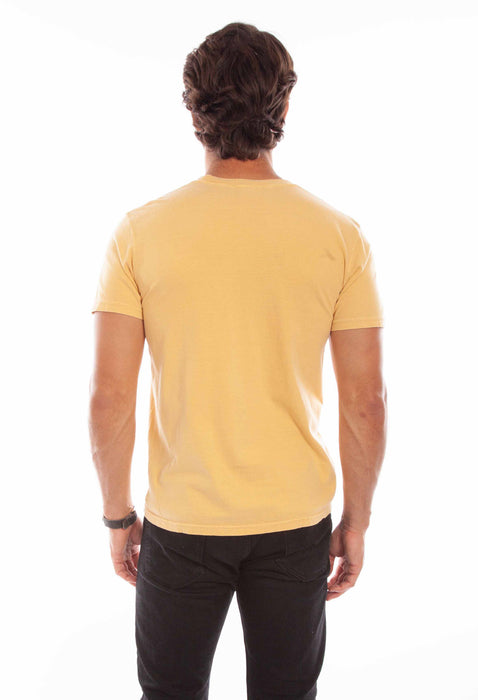 Scully Mens New Mustard 100% Cotton Crew S/S T-Shirt