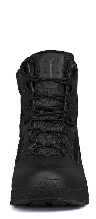 Belleville Mens Black Leather 7in WP Ultralight Zip Tactical Military Boots