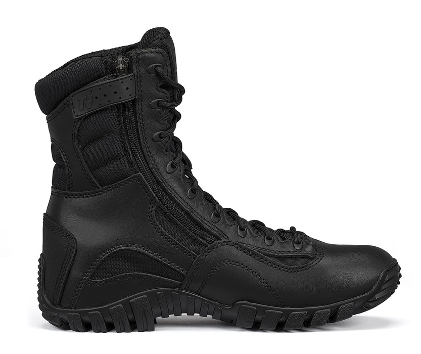 Belleville Tactical Research Hot LTWT Zip Boots TR960Z Black Leather