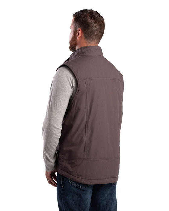 Berne Mens Slate Cotton Blend Torque Ripstop Vest