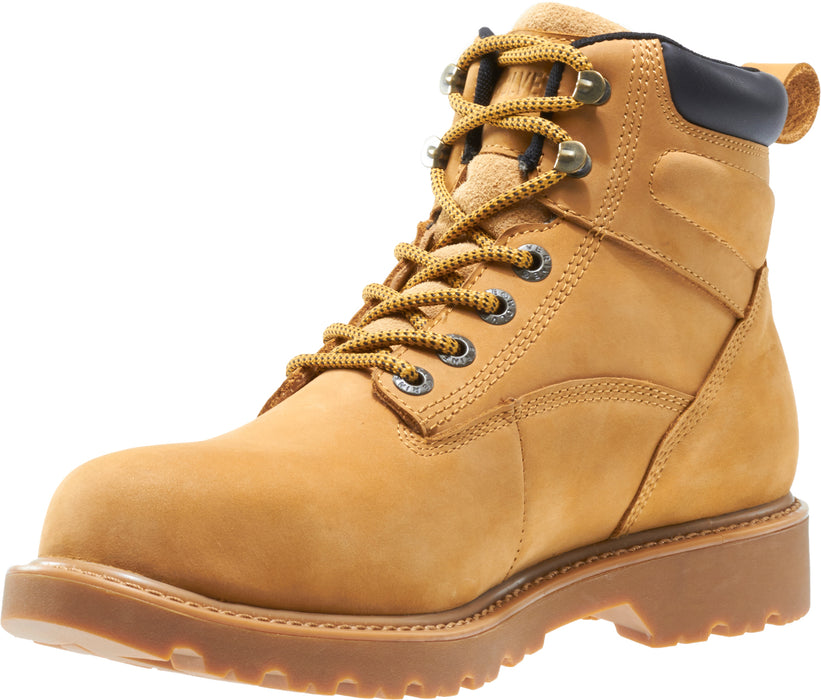 Wolverine Mens Wheat Leather Floorhand WP ST 6in Work Boots