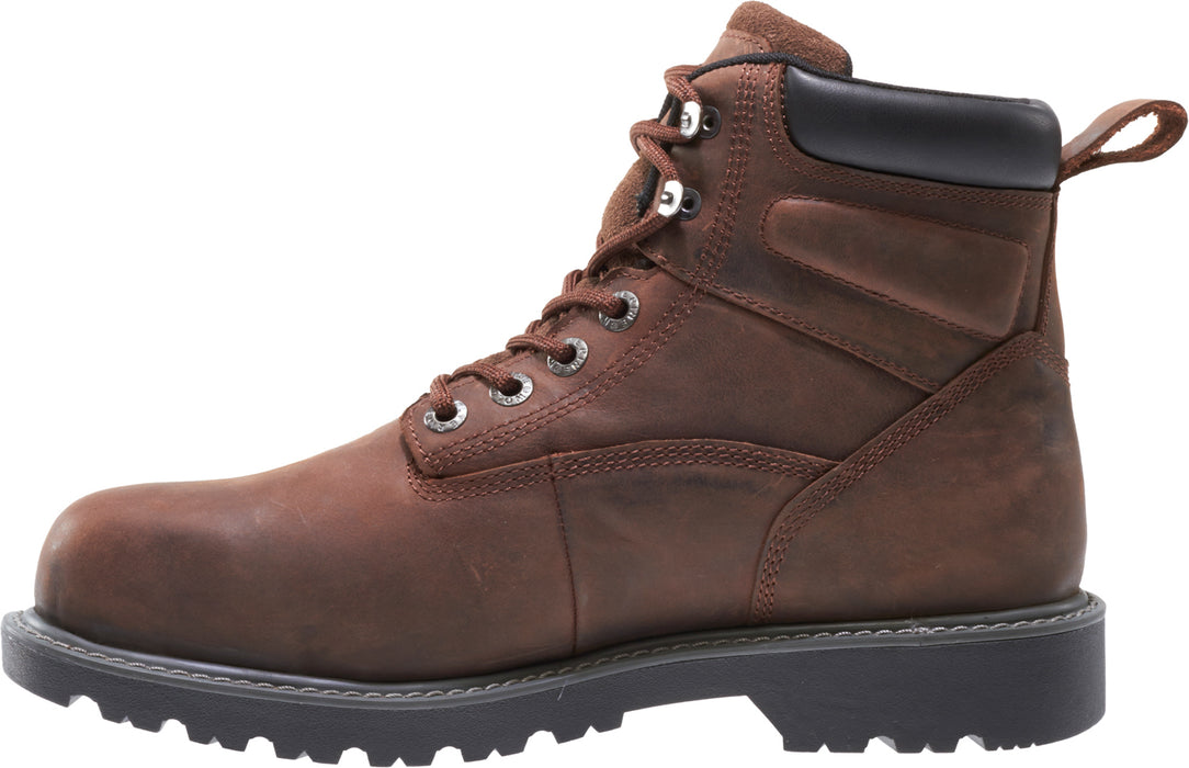 Wolverine Mens Dark Brown Leather Floorhand WP ST 6in Work Boots