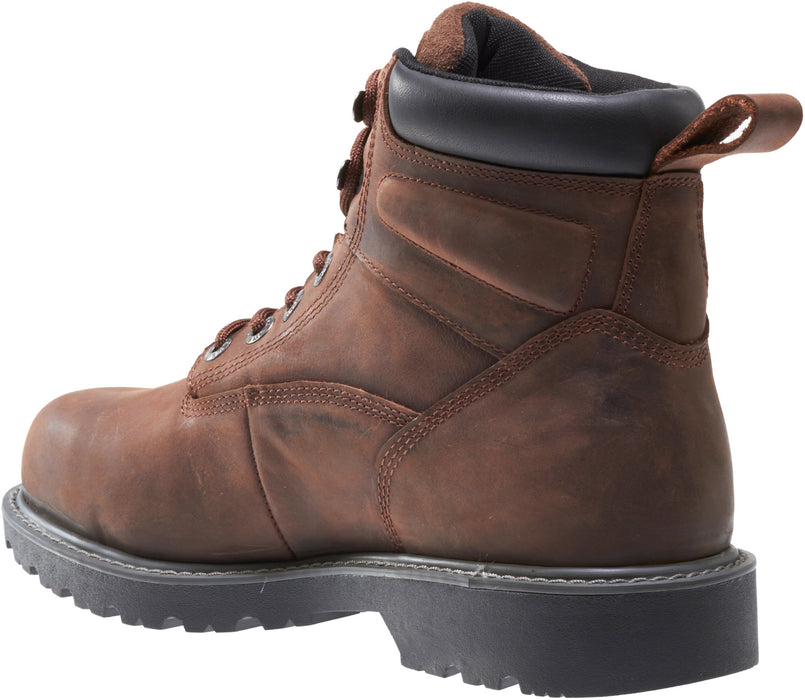 Wolverine Mens Dark Brown Leather Floorhand WP ST 6in Work Boots