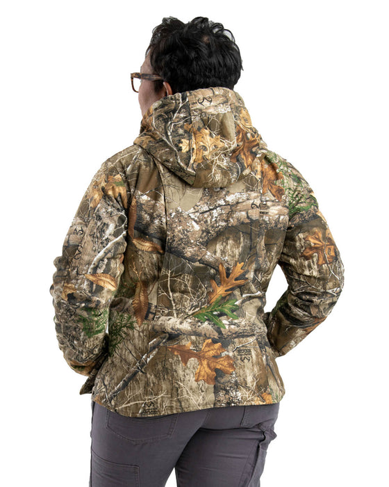 Berne Realtree Edge 100% Cotton Ladies Hooded Coat Sherpa