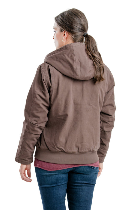 Berne Tuscan 100% Cotton Womens Softstone Hooded Active Jacket