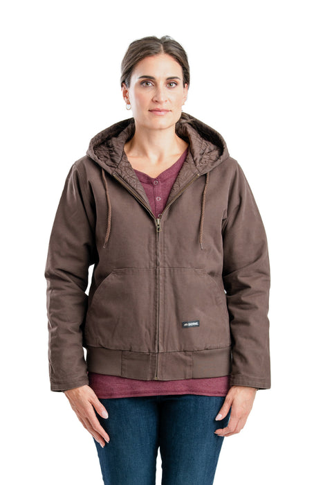 Berne Tuscan 100% Cotton Womens Softstone Hooded Active Jacket