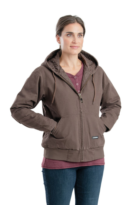 Berne Tuscan 100% Cotton Womens Softstone Hooded Active Jacket