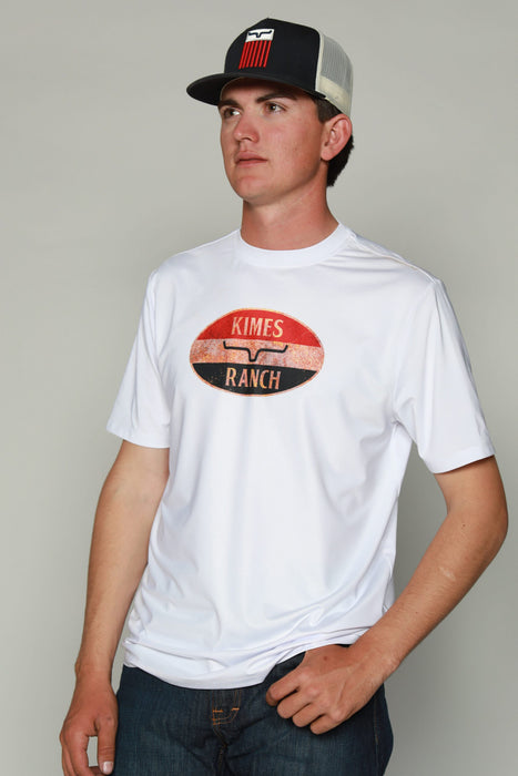 Kimes Ranch Mens American Standard Tee Stone Polyester S/S T-Shirt