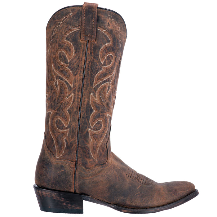 Dan Post Mens Bay Apache Cowboy Boots Leather R Toe